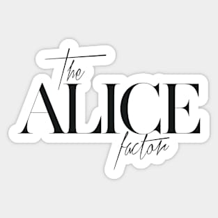 The Alice Factor Sticker